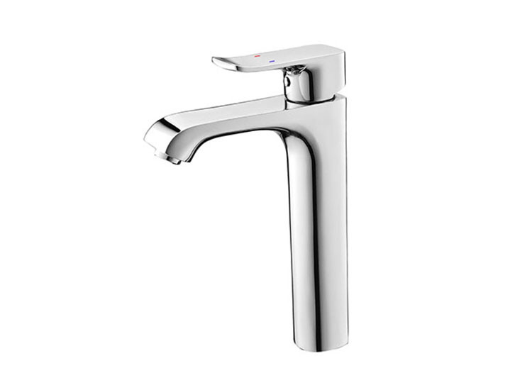 High End Modern Rose Gold Single Lever Washbasin Mixer Faucet