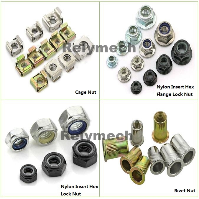 Hex Nut/Cage Nut/Coupling Nut/Rivet Nut/Cap Nut/Square Nut/Tee Nut/Wing Nut/Slotted Nut