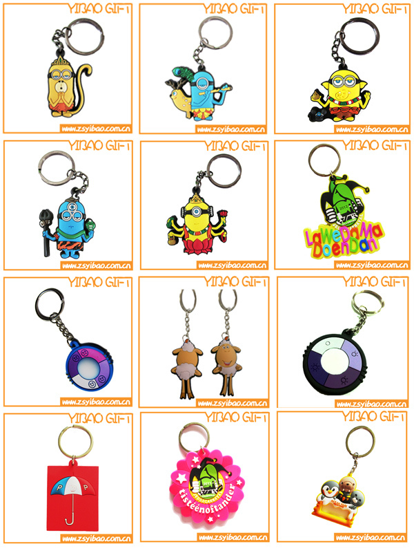 Cheap 3D Soft PVC Keychain for Promotion Gifts (YB-PK-40)