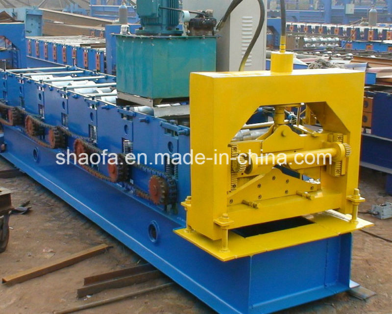 Roofing Ridge Cap Steel Shaped Roll Forming Machine