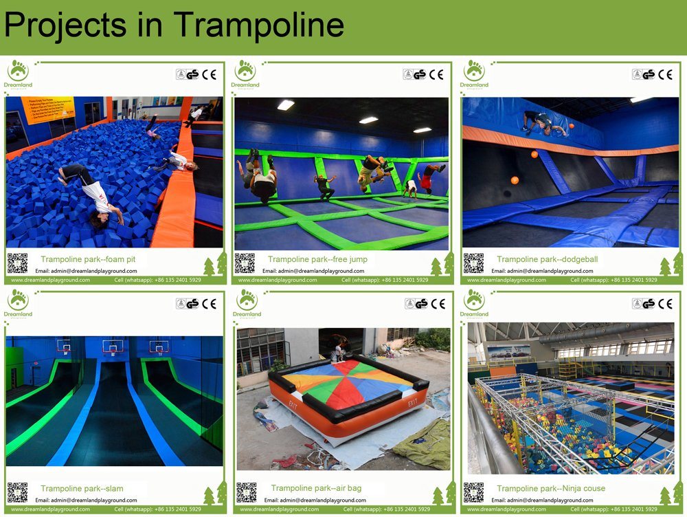 2017 Wholesale Commercial Inside Trampoline Park for Toddlers