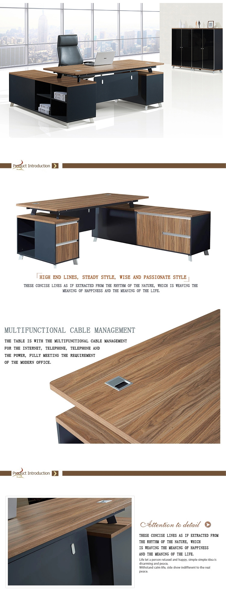 Guangzhou Top Furniture MFC Small Boss Table
