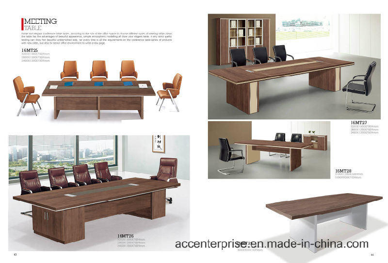 Modern Conference Room Furniture Melamine Top Office Meeting Table