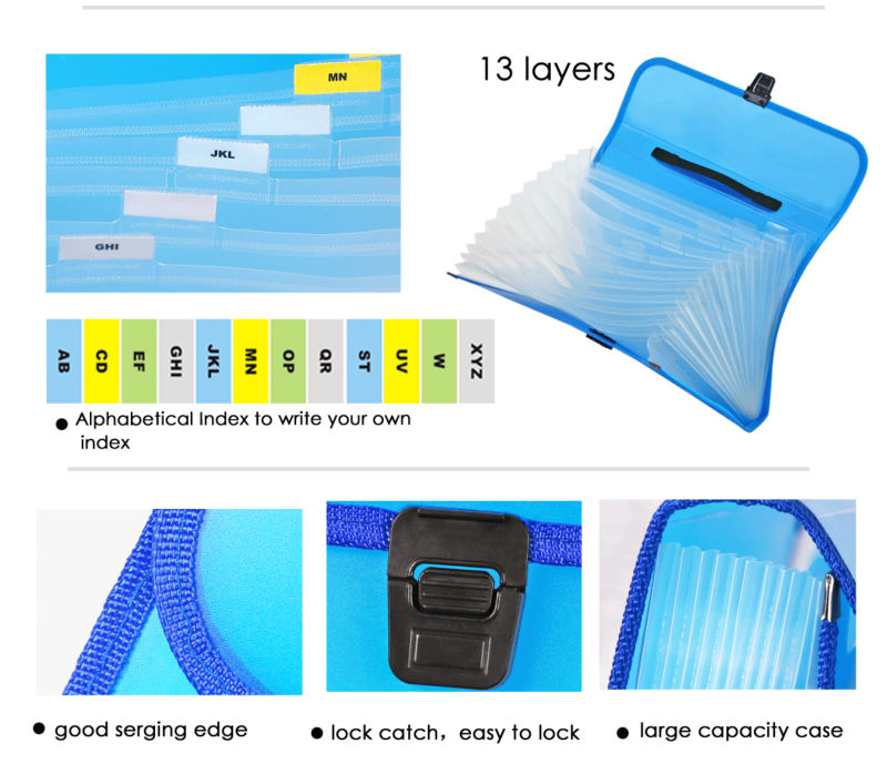 A4 13 Layers Transparent Color Expanding File