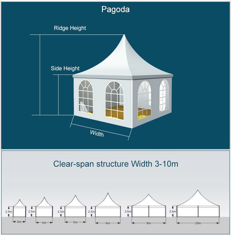 4X4m Outdoor Canopy Camping Gazebo Party Tent with Glass Door