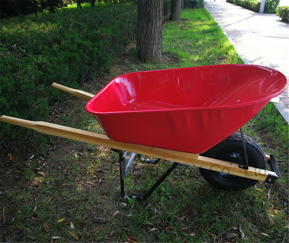 Truper Model 100L Heavy Duty Wooden Handle Wheel Barrow