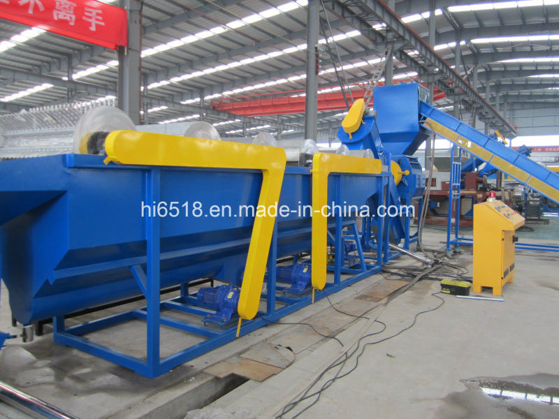 Auto Plastic PP/PE Bottle Crushing, Washing and Drying Machine