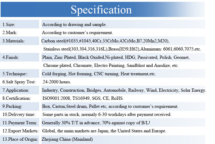 Custom Special Stainless Steel Special Types Stepped Dowel Pins