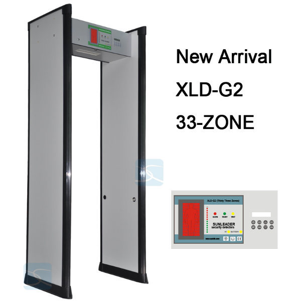 33 Zones Security Archway Door Frame Walk Through Metal Detector Gate Xld-G2