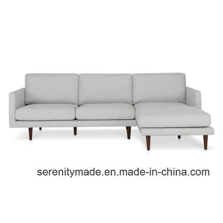 Factory Price Sectional Fabric Sofa Hotel restaurant Sofa Wooden Legs