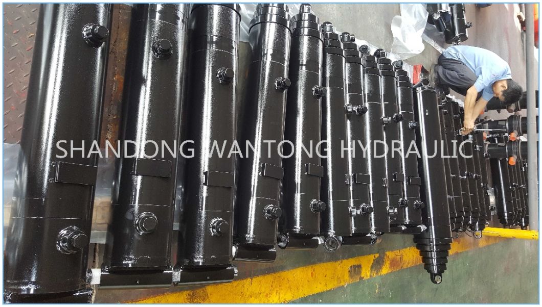 Parker and Hyva Kind Multistage Hydraulic Telescopic Cylinder for Dump Truck