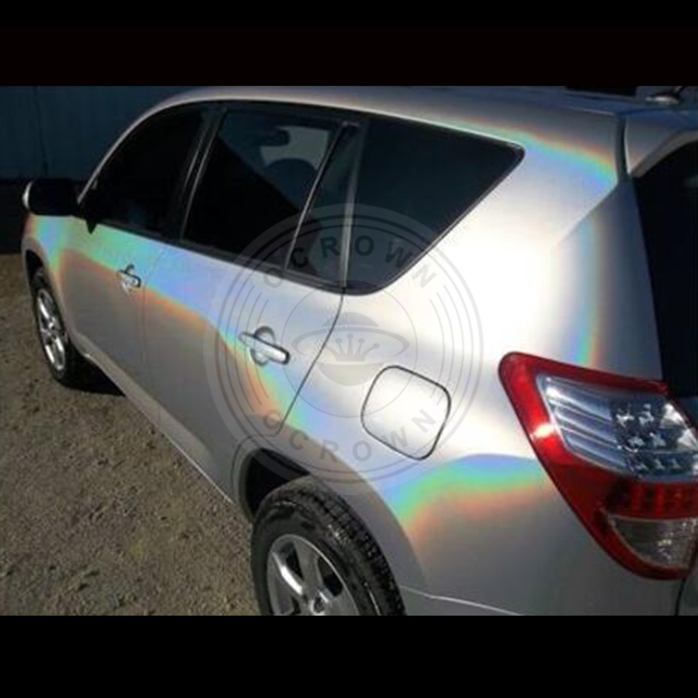 Laser Silver Holographic Chrome Rainbow Pigment for Auto Paint Factory