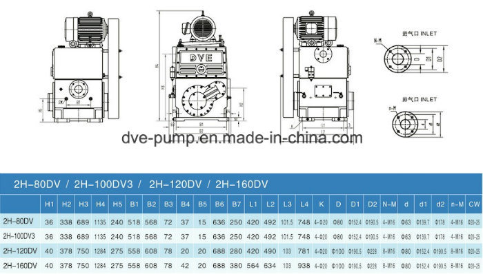 Chemical Industrial Vacuum Coating Rotary Piston Pumps