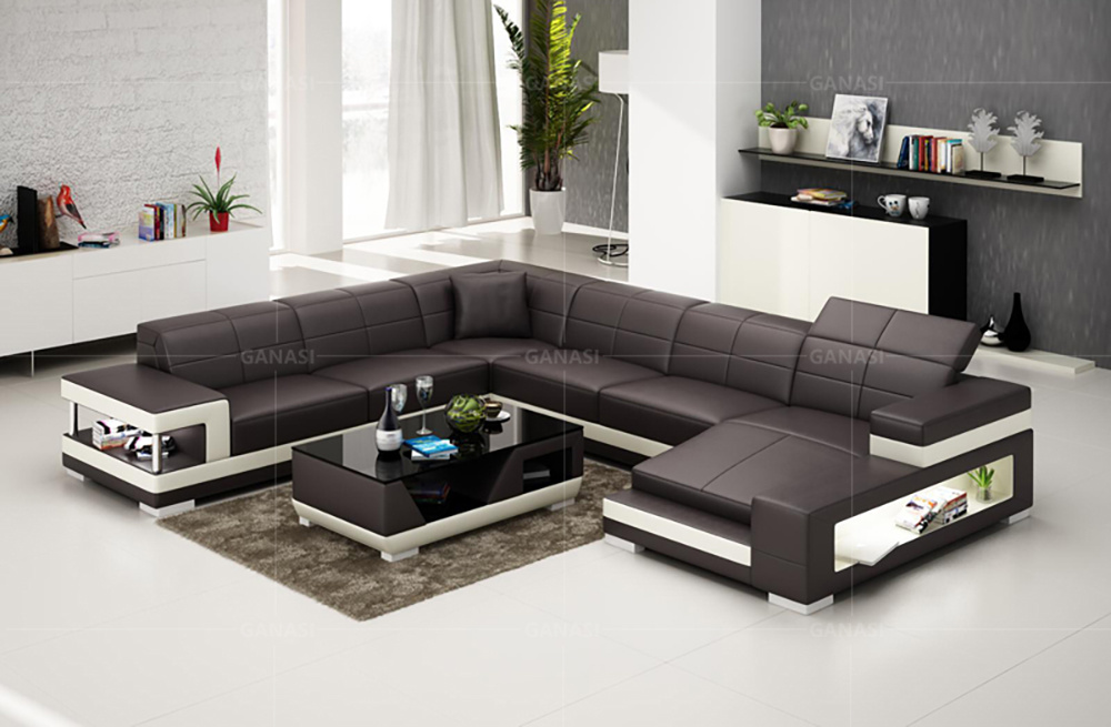 Popular Sectional Fabric/Leather Sofa Modern Office Sofa Design