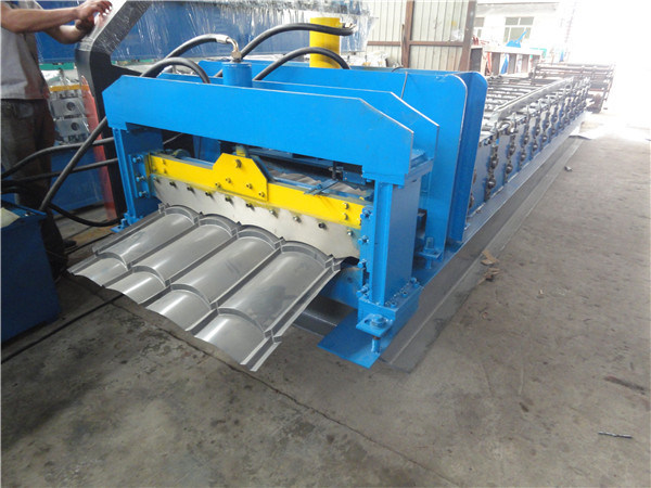 Glazed Step Color Roof Tiles Sheet Rolling Forming Machines