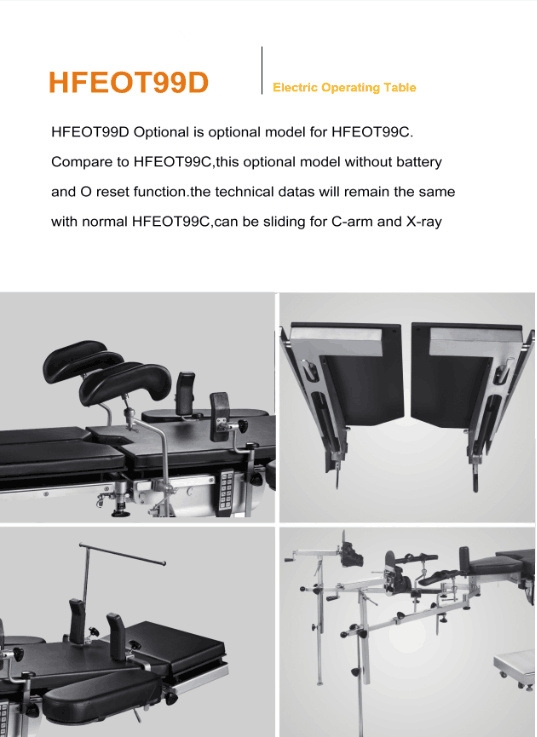 Operating Room Operation Theater Table with Kidney Bridge (HFEOT99D)