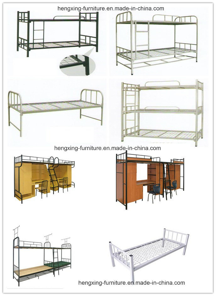 China Manufacturer Customized School Furniture Metal Dormitory Bed (HX-JY005)