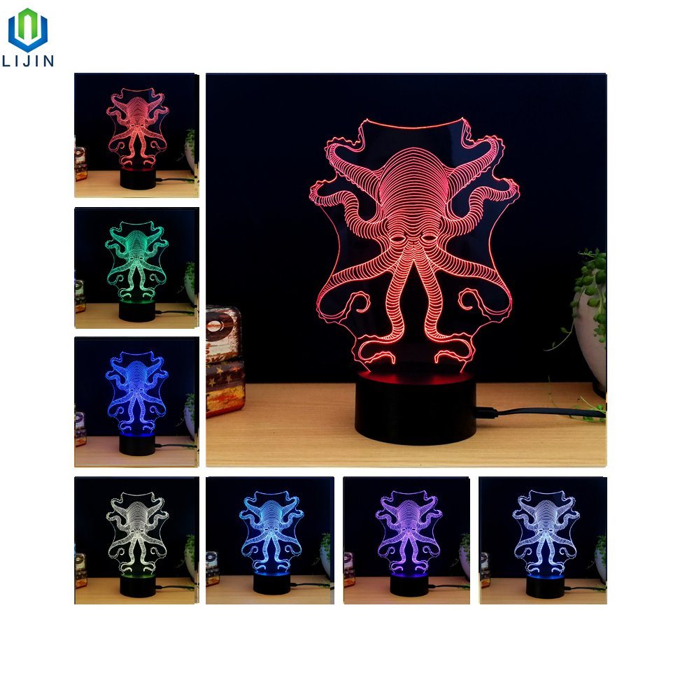 Illusion Desk Lamp Acrylic 3D LED Night Lights