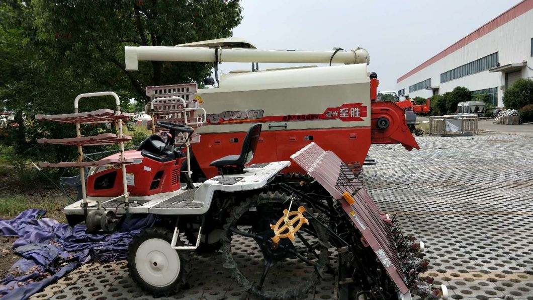 Full-Feed Track Self-Propelled Agricultural Harvester Farm Combine Harvester