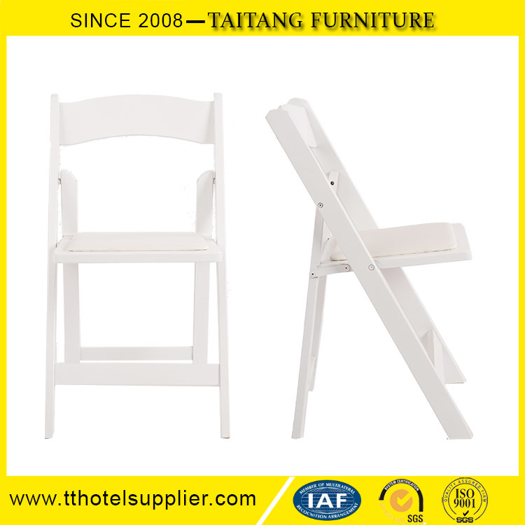 Folding Resin White Plastic Chair White Classic Design Outdoor Use Garden Event Strong Frame