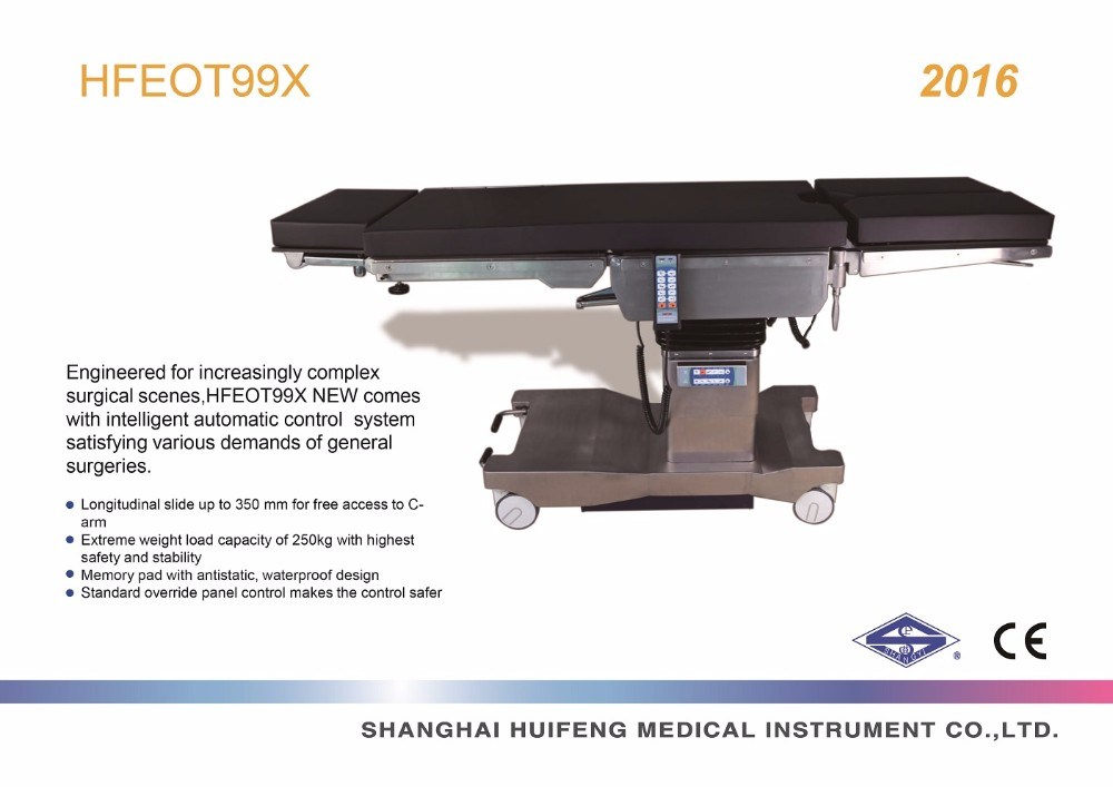 Ce Approved C-Arm Electric Motor Operating Table (HFEOT99X)