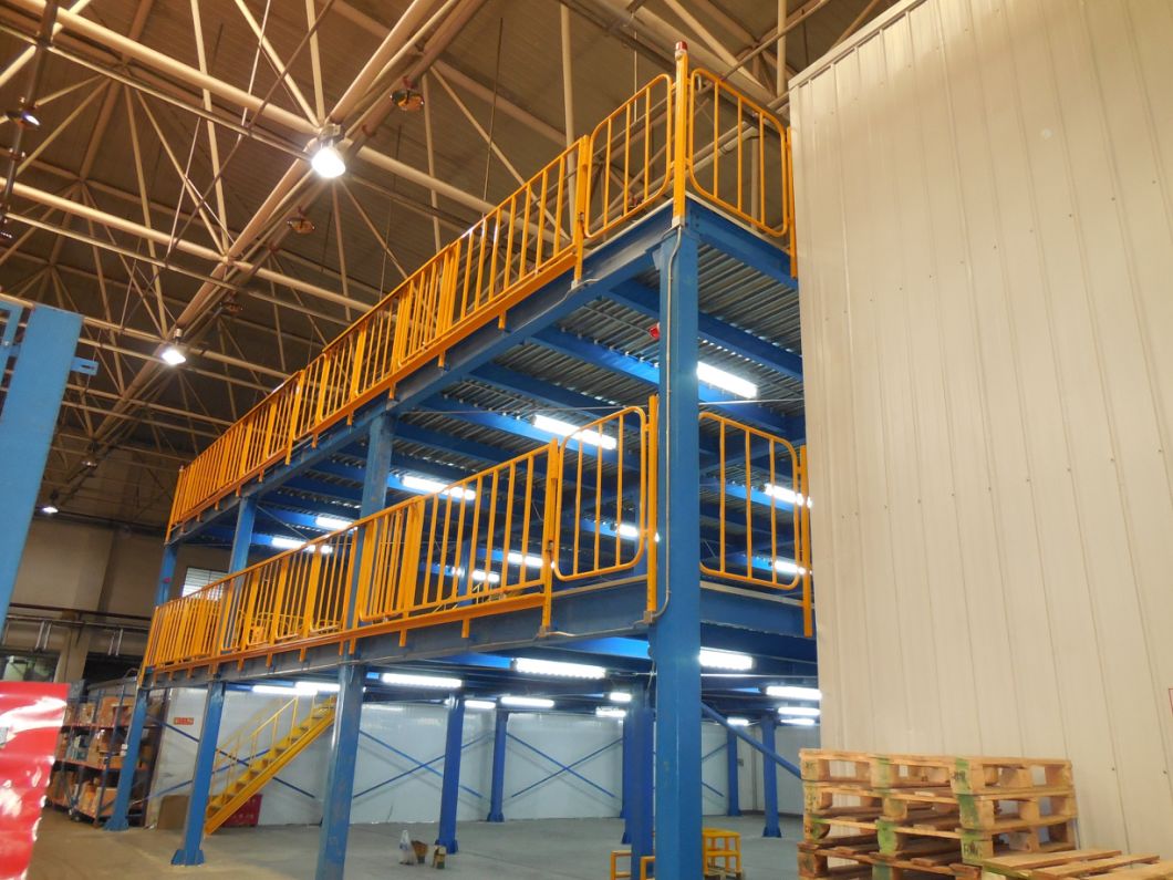 High Loading Capacity Heavy Duty Steel Structure Mezzanine Floor Platform