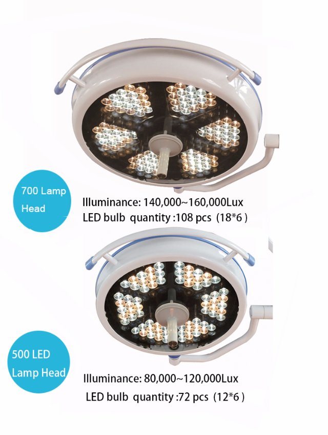 Single Dome Ceiling Surgical Lamp LED Operating Light (700C LED)