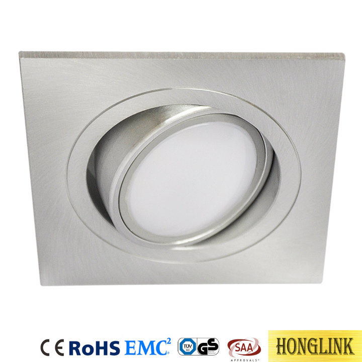 IP44 Tilt Square 5W Dimmable Recessed Ceiling LED Downlight