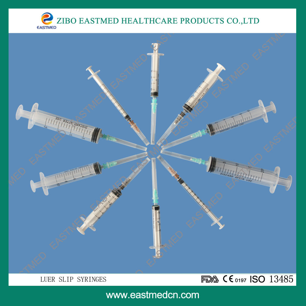 Disposable Syringe with Needle Luer Slip Ce&ISO