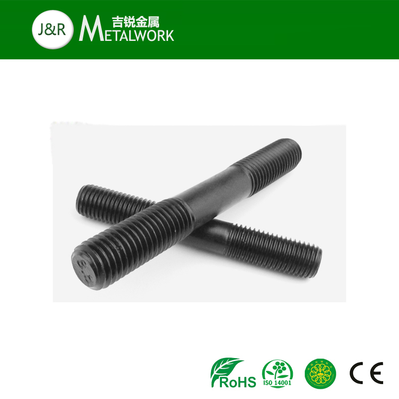 Carbon Steel Double Head End Stud Bolt with Black Galvanized