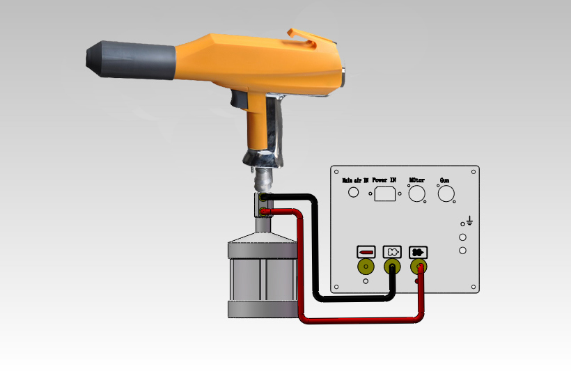 New Manual Electrostatic Powder Coating Spray Gun (colo-800DT-06C)