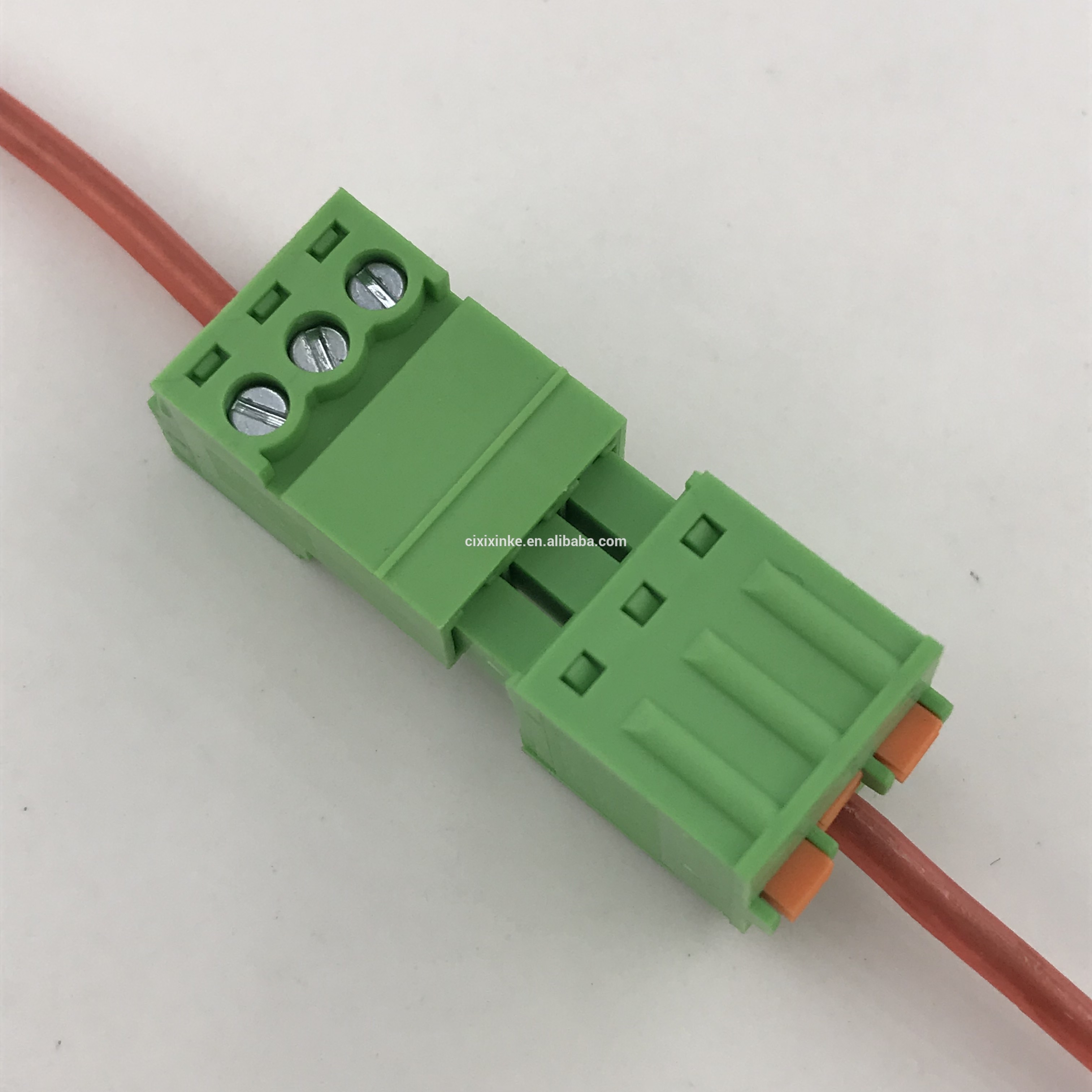 3.81 pitch 3 pin spring pluggable terminal block 3.81 pitch 3 pin spring pluggable terminal block