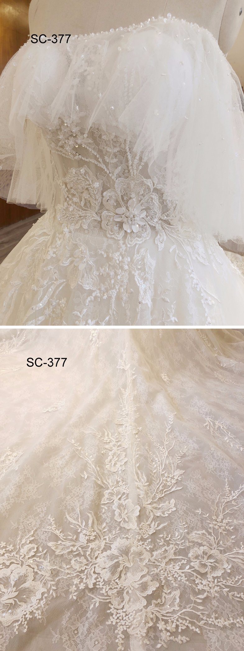 New Fashion Long Train Party Evening Birdal Wedding Dress