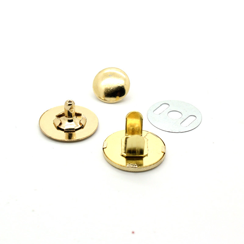 Metal Button Magnetic Snap Button with One-Sided Rivet