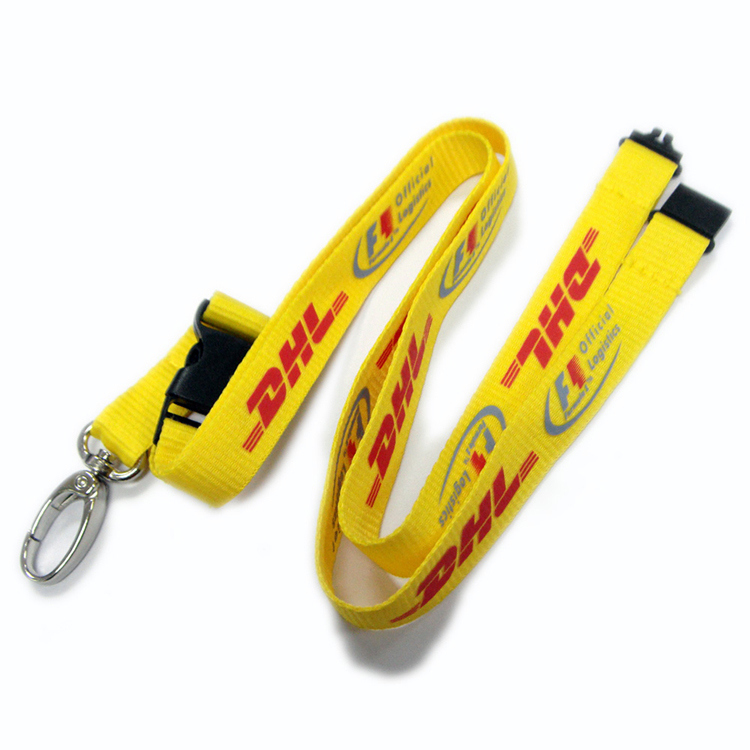 Durable Printing Logo Polyester Neck Lanyard Ribbon for Show