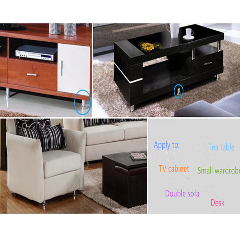 Stainless Steel Modern Furniture Hardware Accessories Cabinet Table Adjustable Feet