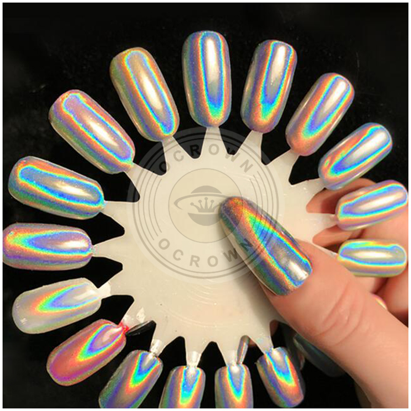 Laser Sugar Holographic Powder Rainbow Nails Glitter Dust Chrome Pigment