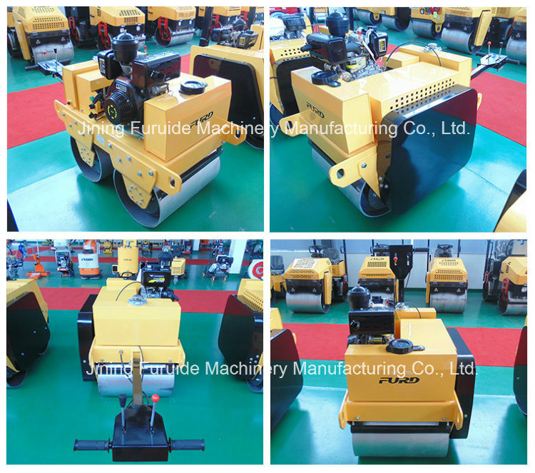 2 Ton Hand Operated Double Drum Road Roller Vibrator (FYL-S600C)