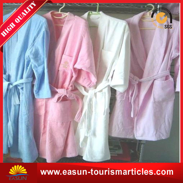 All Color Hotel Velour Cheap Cotton Solid Color Bathrobe