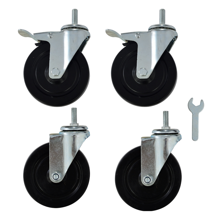 Screw Rubber Wheels Caster