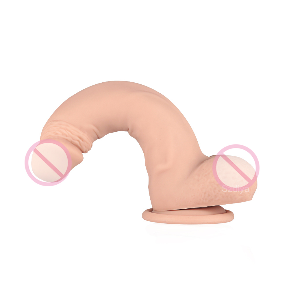 Strap on Crystal Phallus Penis Adult Sex Toy for Woman (DYAST422B)
