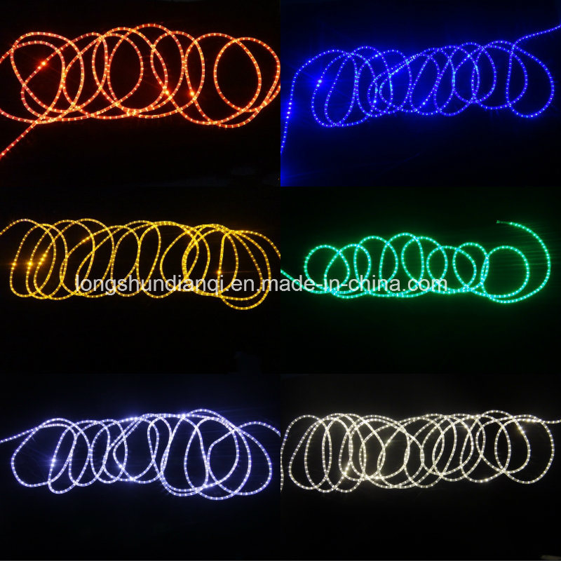 Indoor and Outdoor High Quality LED Round Two Wire Rope Light for Decoration Lighting