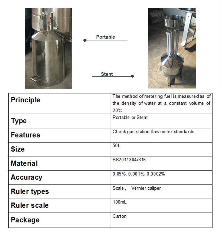 Fuel Volume Portable Flue Measuring Can