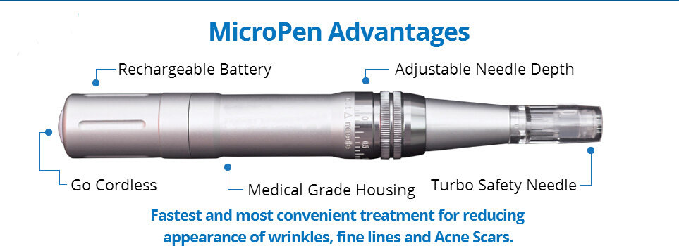 Rechargeable Dermapen Machine Dermaroller Microneedle Therapy Beauty Pen (ZX12-60)