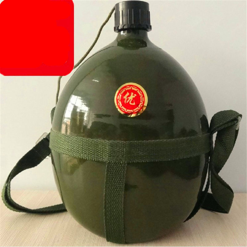 Military Old Design Tactical Marching Outdoor Aluminium Water Bottle Canteen