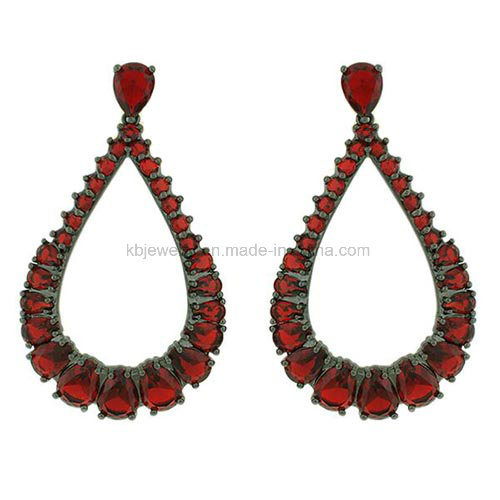 Fashion Jewellery Plated Copper Drop Earrings (KE3053)