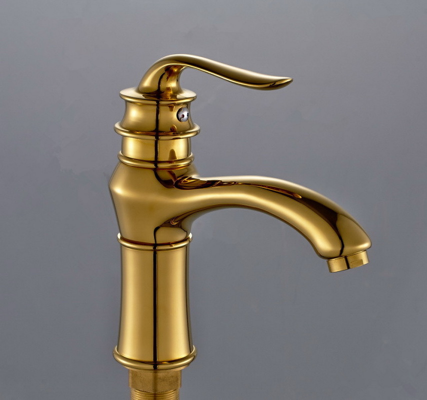 Brass Body Single Level Single Handle Bathroom Basin Faucet