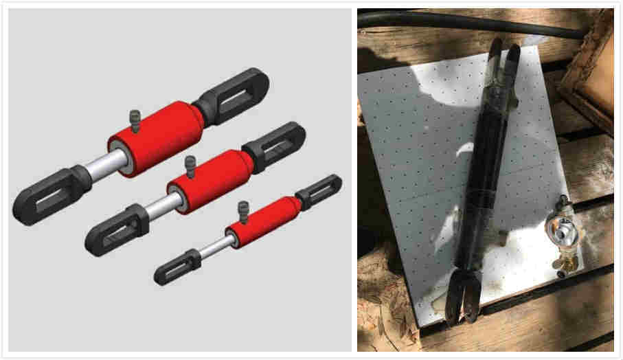 Vertical Horizontal Heavy Duty Double Acting Hydraulic Cylinders for Stacker Loader