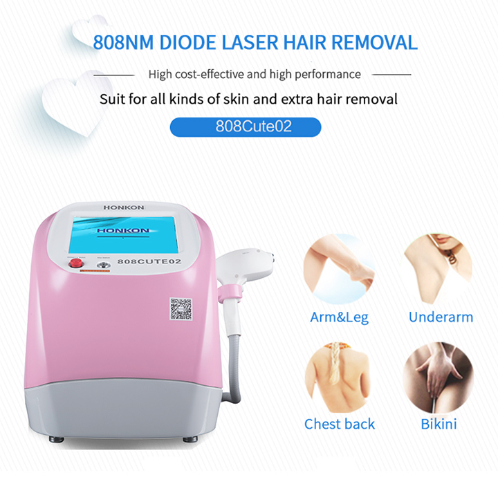 New Excellent Hair Removal Salon Machine China Diode Laser 808nm