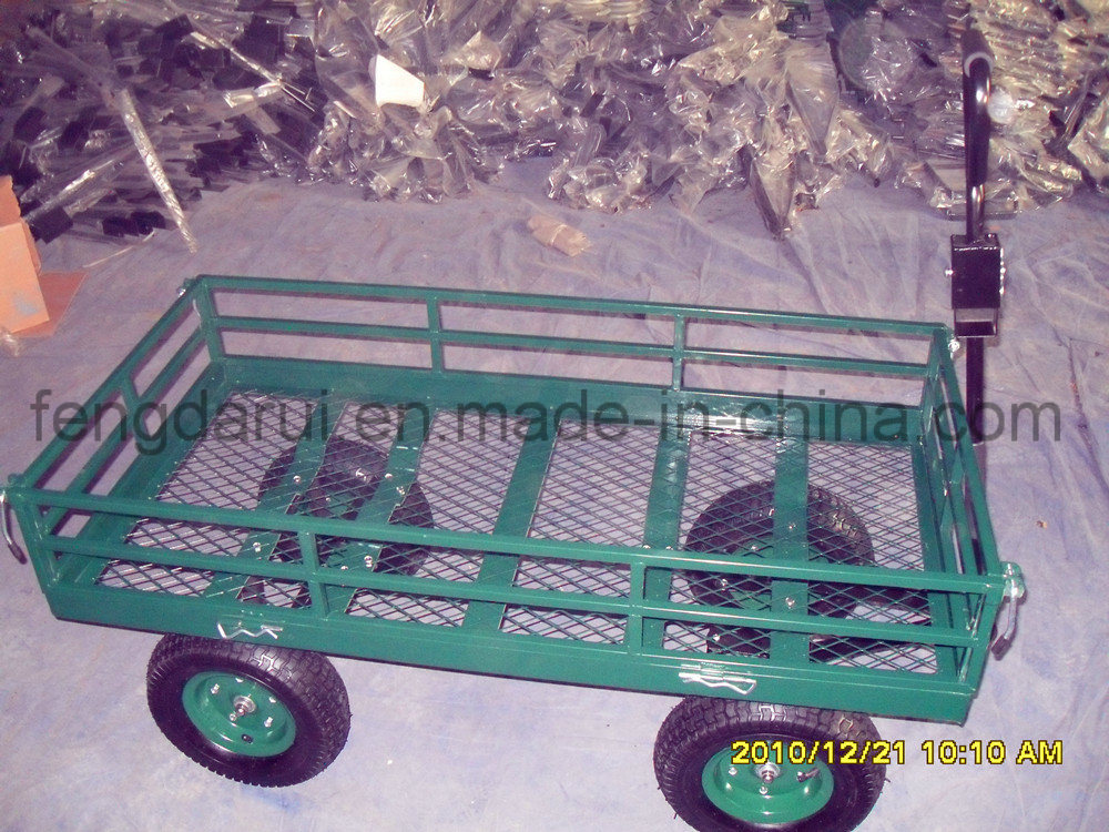 Hand Push 4 Wheel Garden Wagon Tool Cart (TC4205D)